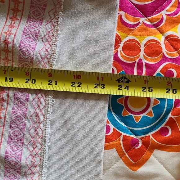 Mossimo cream, pink, and orange hoodie. Size large - Picture 6 of 7